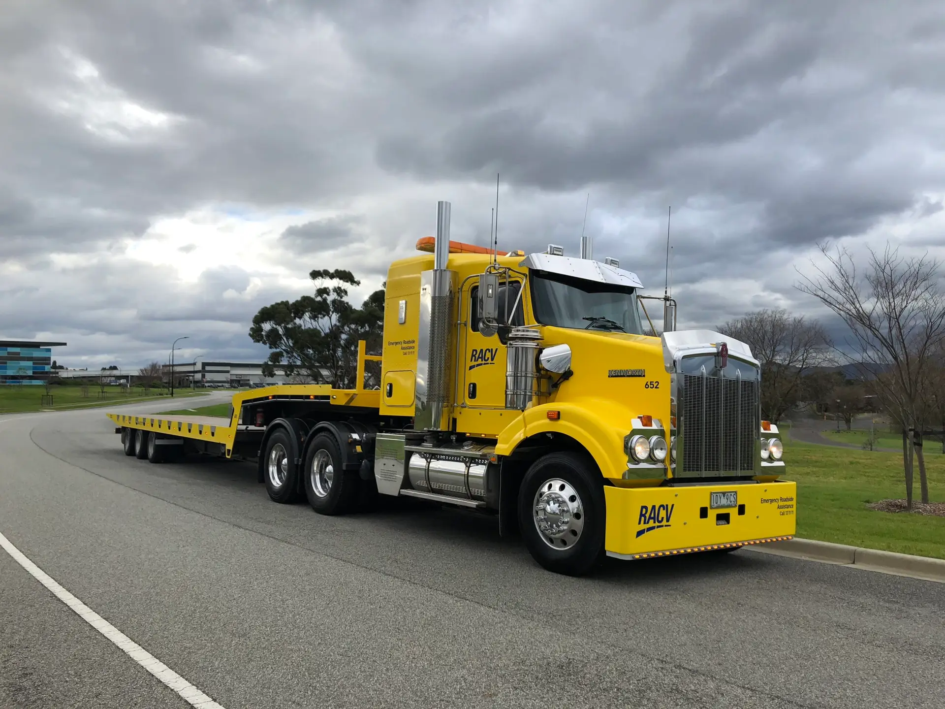 Finished vehicle wrap on the road
